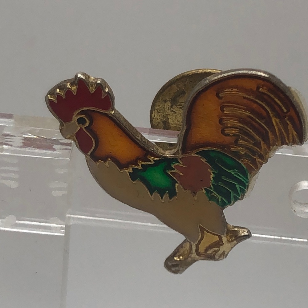 Galo Rooster Enamel Colorful Lapel Pin